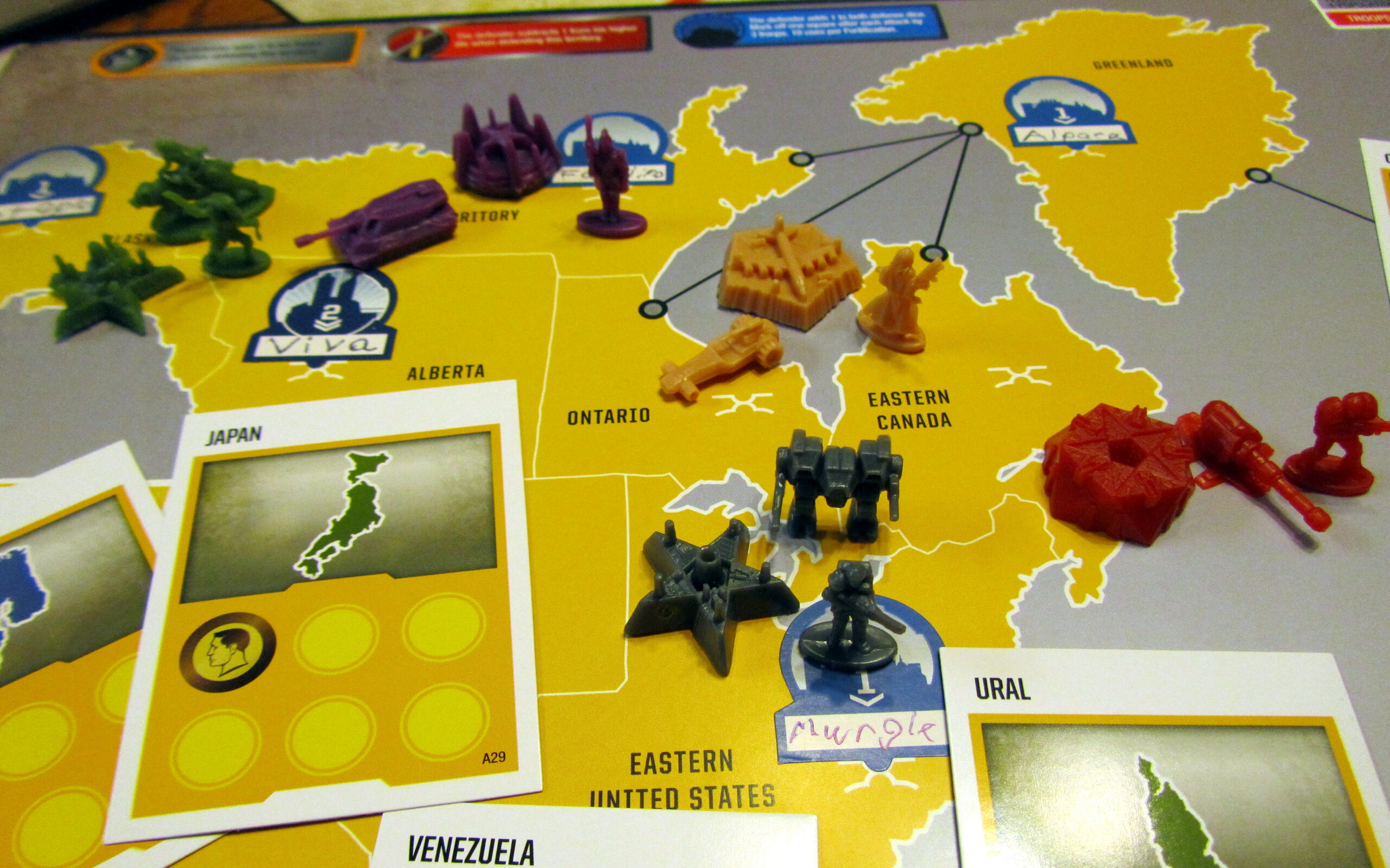 Risk Legacy Board and Pieces